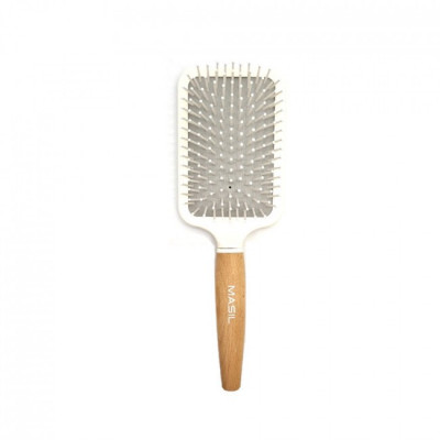 Деревянная антистатическая расчёска для волос Masil Wooden Paddle Brush
