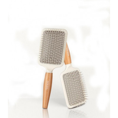 Деревянная антистатическая расчёска для волос Masil Wooden Paddle Brush