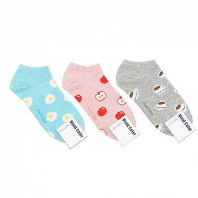 Хлопковые корейские носки "Snow White Animal" Color Socks "Snow White Animal"