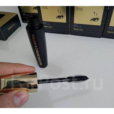 FARMSTAY 2X Volume & Curling Mascara  Термотушь с силиконовой кисточкой для объема и подкручивания.12гр