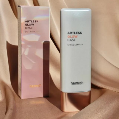 БАЗА ПОД МАКИЯЖ С ЭФФЕКТОМ СИЯНИЯ HEIMISH ARTLESS GLOW BASE SPF50+/PA+++ 40 МЛ