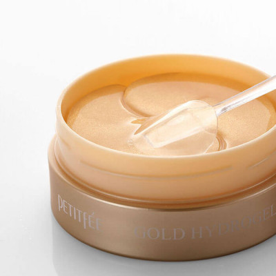 Гидрогелевые патчи +5 золотой комплекс Petitfee Gold hydrogel eye patch +5 golden complex