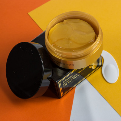 Гидрогелевые патчи с протеинами шёлка и золотом JMsolution Golden Cocoon Home Esthetic Eye Patch 60 шт