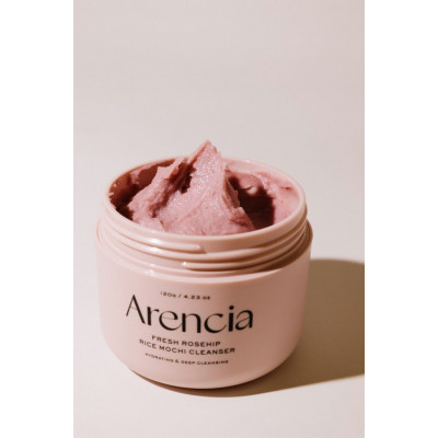 Укрепляющая пенка с шиповником для очищения кожи 2в1 Arencia Fresh Rosehip Rice Mochi Cleanser, 120 г