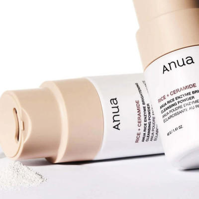 Энзимная пудра-трансформер с рисом для сияния кожи Anua Rice Enzyme Brightening Cleansing Powder 40 мл