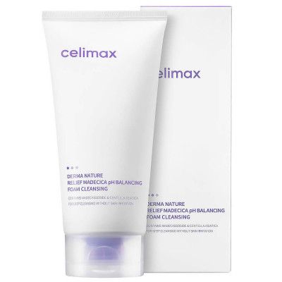 CELIMAX Нежная успокаивающая пенка для умывания Derma Nature Relief Madecica pH Balancing Foam Cleansing150 ml