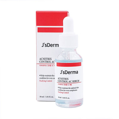 Сыворотка с цинком для проблемной кожи JsDerma Anti Ac Serum Acnetrix Niacinamide 8% Zn-PCA 1%, 30 ml