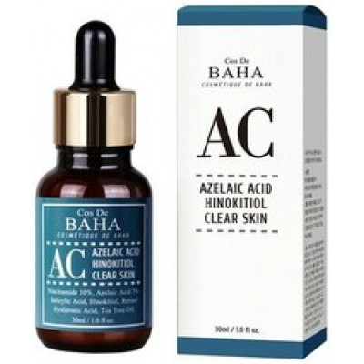 Cos De BAHA Сыворотка против акне с азелаиновой кислотой и ниацинамидом- AC Azelaic Acid Hinokitiol Clear Skin Serum 30 мл