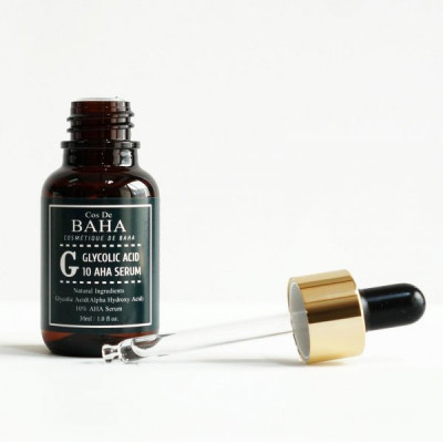 Сыворотка-пилинг для лица с гликолевой кислотой Cos De BAHA Glycolic Acid 10 AHA Serum (G) 30 ml