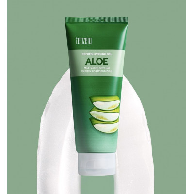 Пилинг-гель для лица с экстрактом алоэ вера TENZERO Refresh Peeling Gel Aloe 180мл 