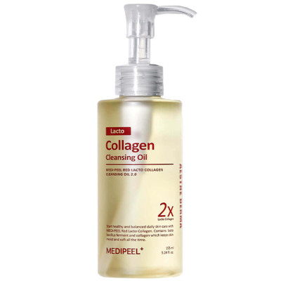 ГИДРОФИЛЬНОЕ МАСЛО С ПРОБИОТИКАМИ MEDIPEEL⁺ RED LACTO COLLAGEN CLEANSING OIL 2.0 155МЛ