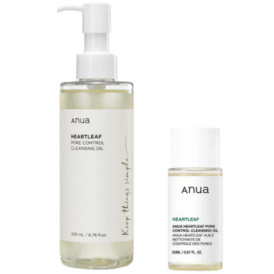 Гидрофильное масло для глубокого очищения пор Anua Heartleaf Pore Control Cleansing Oil 200 ml
