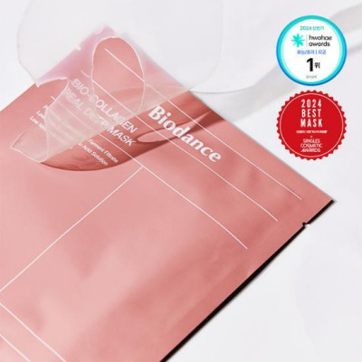 Ночная гидрогелевая маска с коллагеном для эластичности кожи Biodance Bio-Collagen Real Deep Mask 