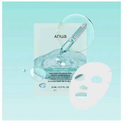 Anua Увлажняющая тканевая маска с ПДРН и гиалуроновой кислотой PDRN Hyaluronic Acid Capsule 100 Serum Mask 23 мл