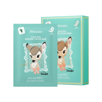 JMsolution Маска тканевая увлажняющая с экстрактом кактуса / Disney Сollection Moisture Cactus Mask, 30 мл