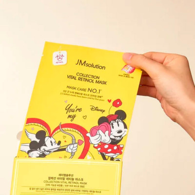 JMsolution Тканевая маска увлажняющая с ретинолом - Disney Collection Vital Retinol Mask 30 мл