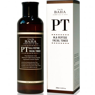Cos DE BAHA Пептидный тонер с матриксилом и аргирелином - M.A Peptide Facial Toner, 200мл