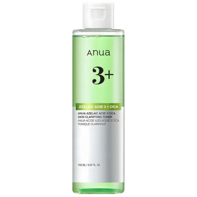 Anua Успокаивающий тонер с 3% азелаиновой кислоты Azelaic 3 Cica Skin Clarifying Toner 250 мл