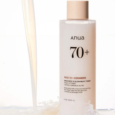 Молочный тонер для сияния кожи с рисом Anua Rice 70 Glow Milky Toner 250 мл