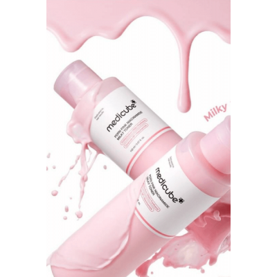 Молочный пептидный тонер с ПДРН medicube PDRN Pink Niacinamide Milky Toner 150 мл.