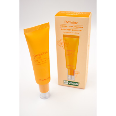 FARMSTAY - КРЕМ ДЛЯ ВЕК С ЭКСТРАКТОМ КАЛЕНДУЛЫ CALENDULA RELIEF EYE CREAM, 50 МЛ