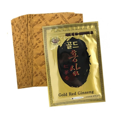 Лечебный пластырь с красным женьшенем Korean Gold Red Jinseng Plast Greenon 20 шт