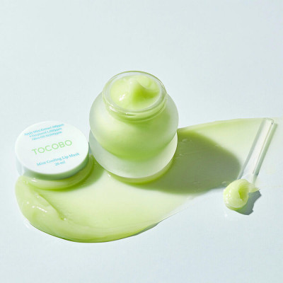 Ночная охлаждающая маска для губ с мятой Tocobo Mint Cooling Lip Mask 20 мл