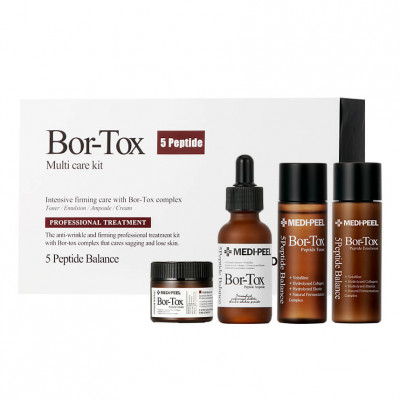 НАБОР ДЛЯ ЛИЦА С ЭФФЕКТОМ БОТОКСА MEDIPEEL⁺ PEPTIDE‑TOX BOR MULTI CARE KIT (30МЛ+30МЛ+30МЛ+50МЛ)