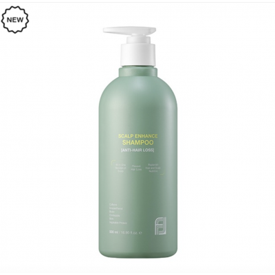 Укрепляющий шампунь с кофеином против выпадения волос Floland Scalp Enhance Shampoo 500 мл
