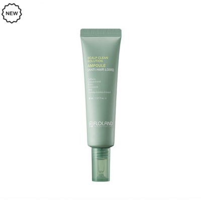 Укрепляющая сыворотка с кофеином против выпадения волос от FLOLAND Scalp Clean Solution Ampoule 30ml